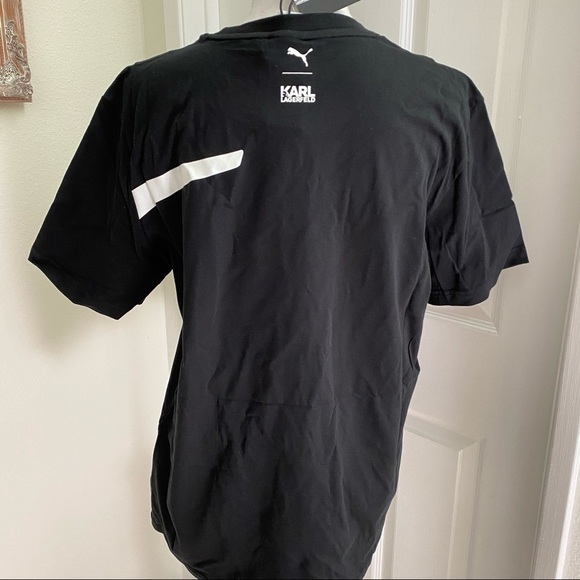 PUMA X KARL LAGERFELD LOGO TEE SZ SMALL - Picture 7 of 11